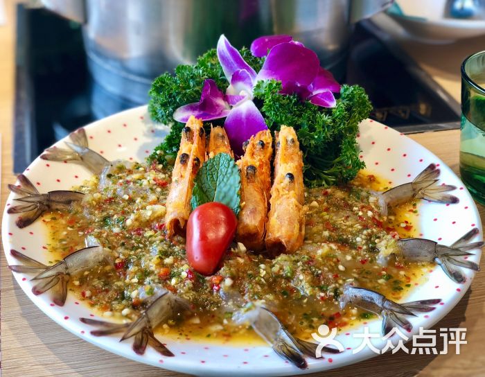 朴田泰式海鲜火锅(丝竹路店)鲜虾刺身图片 第8张