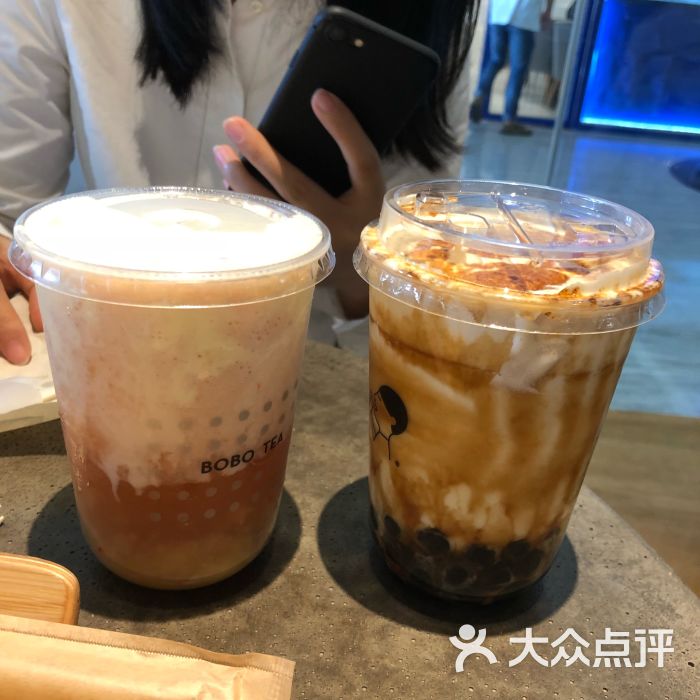 喜茶(卓越intown热麦店)桃桃波波茶图片 - 第1张