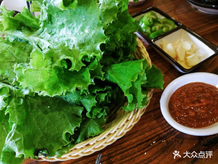 丰年村中韩料理(津南领世郡店)生菜蘸酱图片 - 第19张