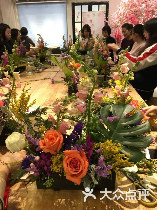 静安区 淮海路 diy手工坊 千景花物语 花道插花花艺学苑 所有点评
