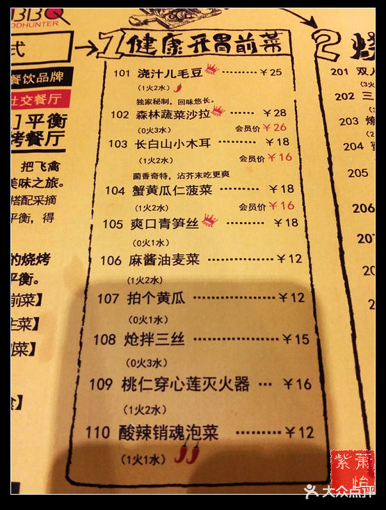 食空猎人烧烤屋(中关村店)菜单-开胃前菜图片 - 第32张