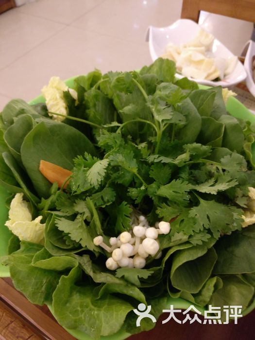 老铜锅老北京涮羊肉(解放路店)蔬菜拼盘图片 - 第6张