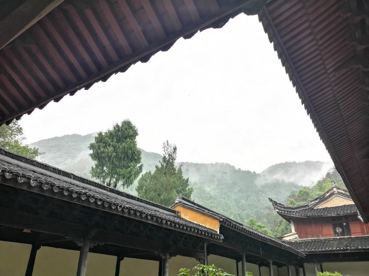 天台县国清寺景区-检票处-"国清寺真的很美,天台宗的