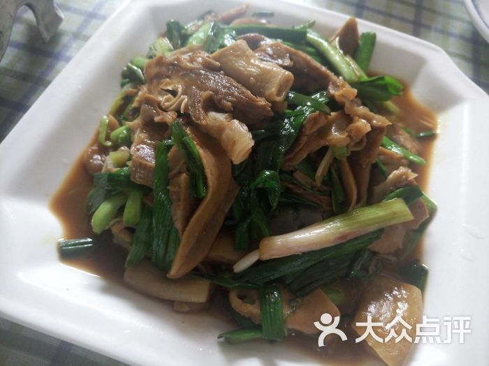 大蒜炒羊杂