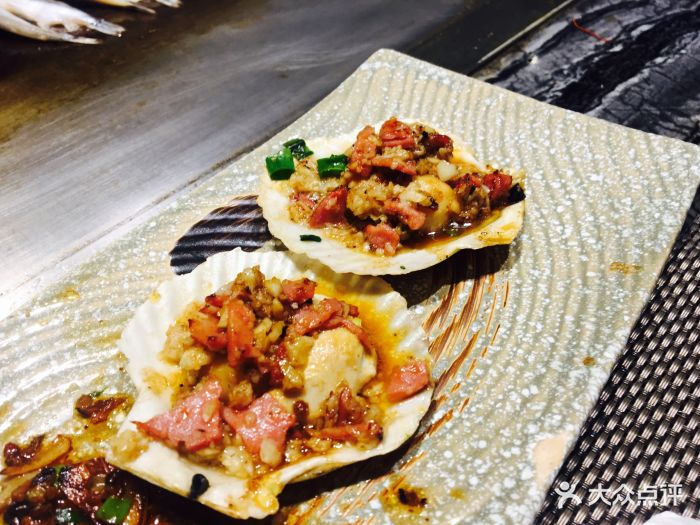和风铁板料理(长阳欧尚店)火烧扇贝3只图片