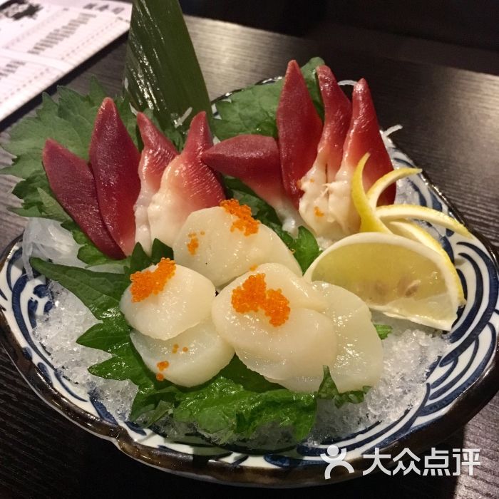 北极贝带子刺身