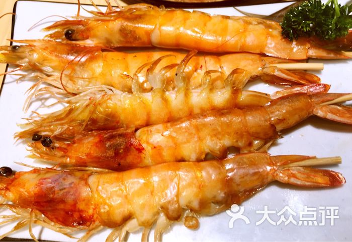 大焰日本料理铁板烧海鲜自助餐盐烤大虾图片 - 第4张