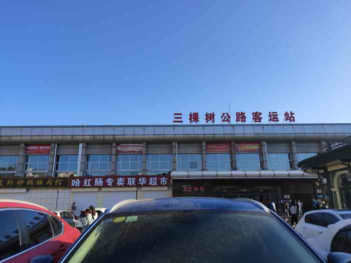 三棵树公路客运站"知道这是那吗,猜猜看,这是哈东三棵树公路.