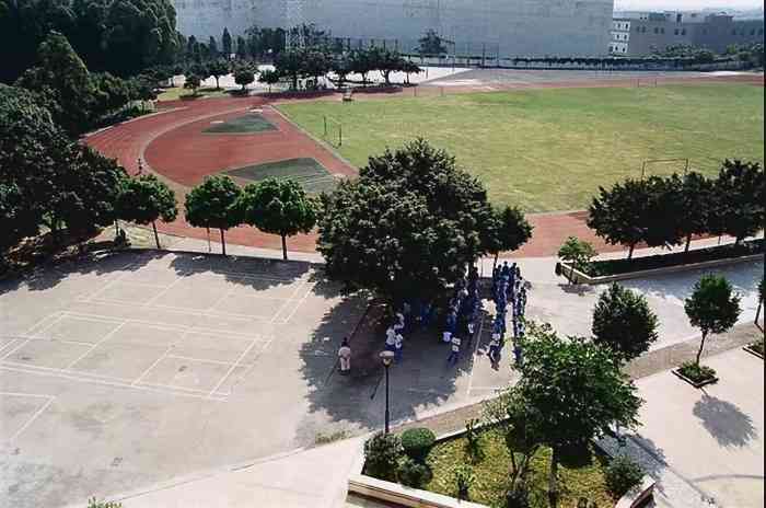 广东第二师范学院番禺附属中学"这学校在番禺区市桥蔡边村里,进校