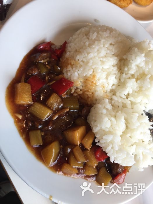 芥蓝牛肉饭