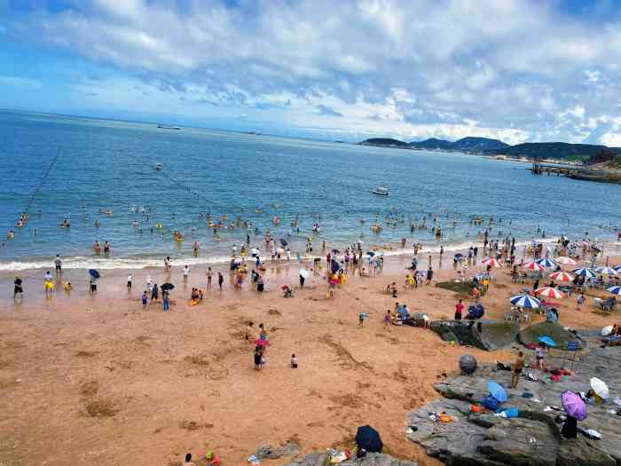 洞下海滨浴场-"温岭洞下沙滩,我驱车100多公里慕名来,.