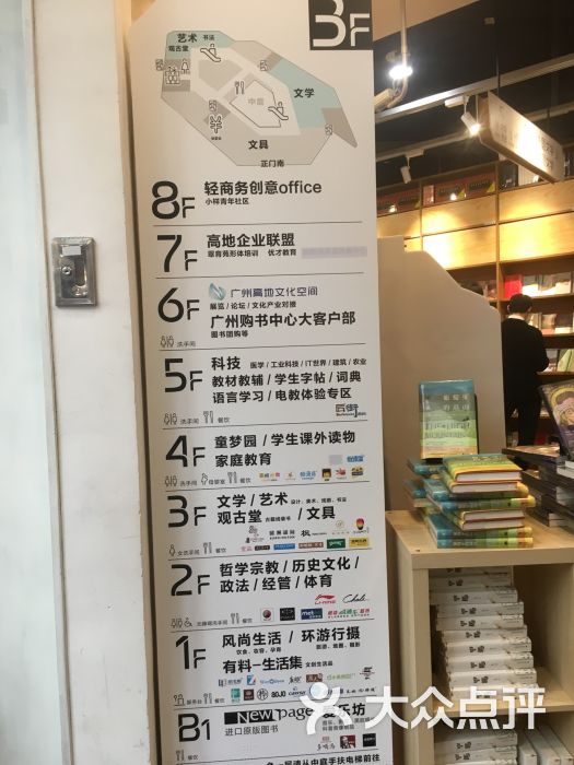 广州购书中心(天河店)楼层介绍图片 - 第1张