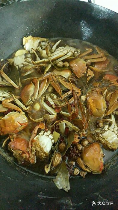 菜根香饭店红烧螃蟹图片
