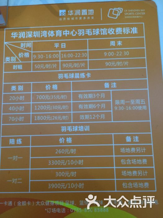 深圳湾春茧羽毛球馆的点评