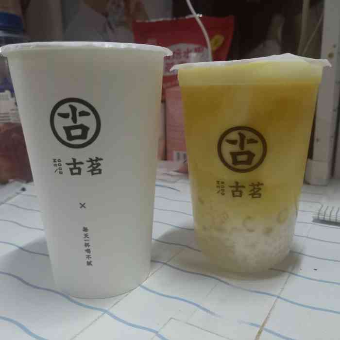 有西米芒果啵啵之类的有奶味,古茗招牌永远滴神!