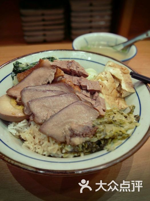鹅肉拼猪脷饭(套餐)