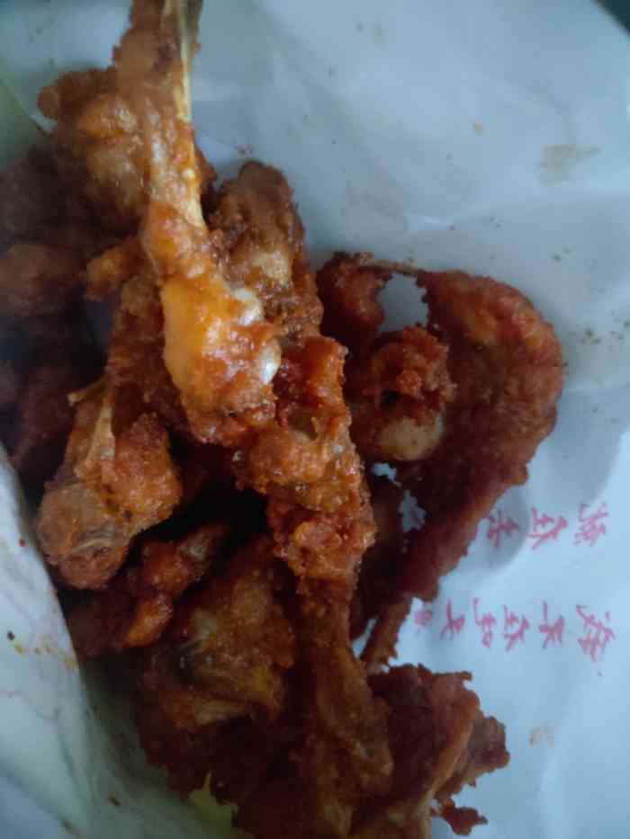 鸡公子御膳叉骨炸鸡-"走到他们家门口想吃鸡腿,买了一个大鸡腿,.