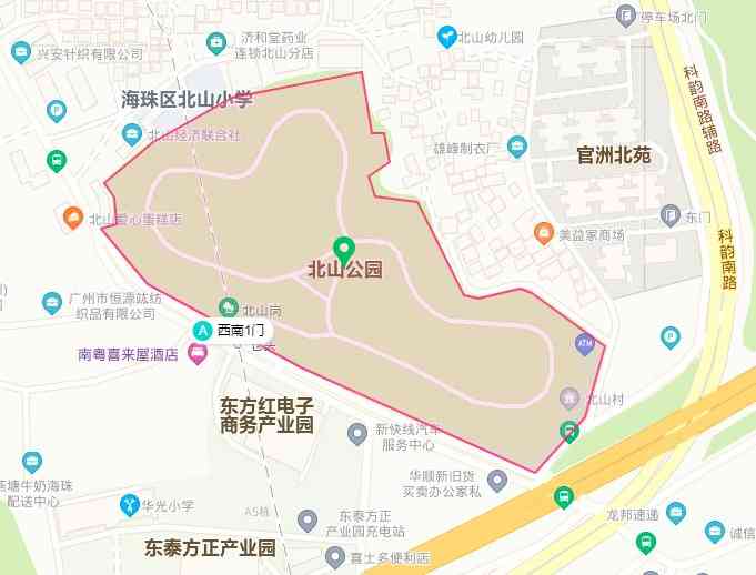 北山公园-"交通挺方便的,有公交车站,环境还行,散散.
