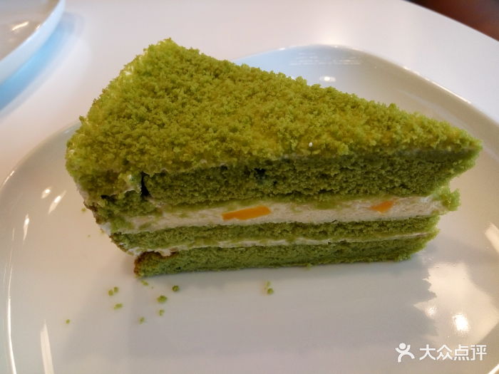 抹茶黄桃蛋糕