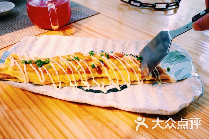 喵二大阪烧日式料理-猪肉鸡蛋卷图片