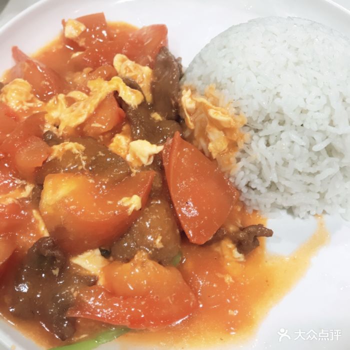 番茄蛋牛肉饭