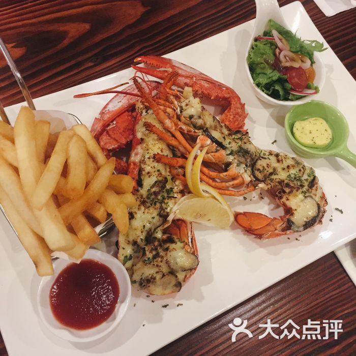 355 steak house创意牛排西餐-香焗波士顿龙虾图片-上海美食-大众点评
