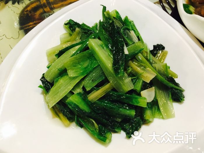 蓝悦渔市海鲜餐厅-清炒油麦菜图片-武汉美食-大众点评网