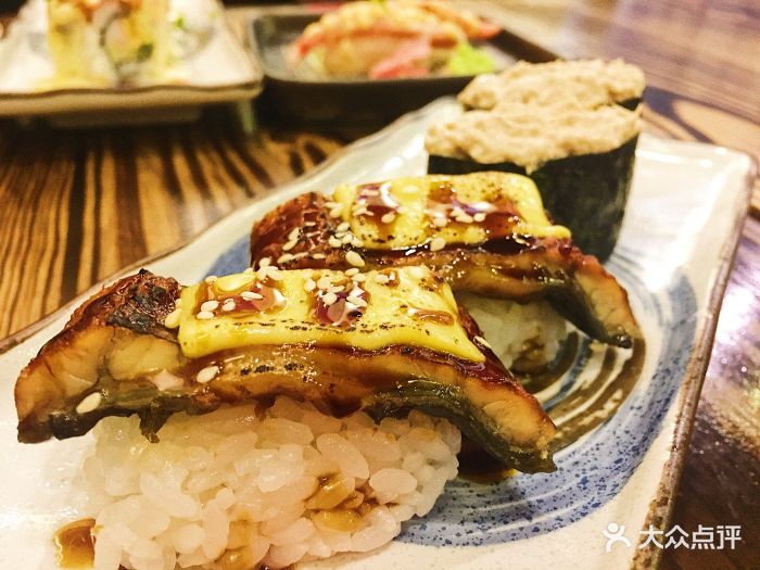 酒炙串烧料理·居酒屋(燕南店)芝士厚烧鳗鱼寿司图片 第113张