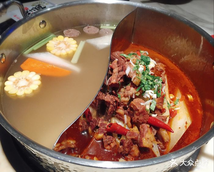 左庭右院鲜牛肉火锅(长宁龙之梦店)特色牛腩鸳鸯锅图片 - 第162张