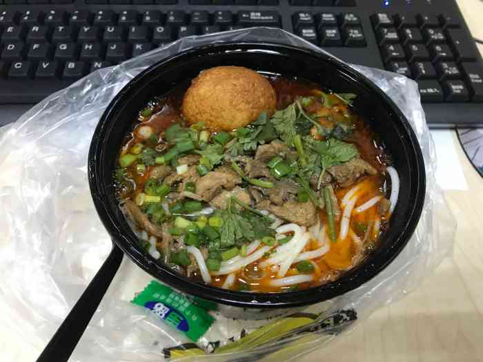 正宗湖南牛肉粉(花木美食城店)-"挺满意.叫的外卖超级