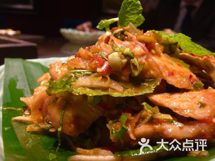 金美食泰国餐厅-图片拌猪颈肉香茅-大连美食胡椒网杭州图片