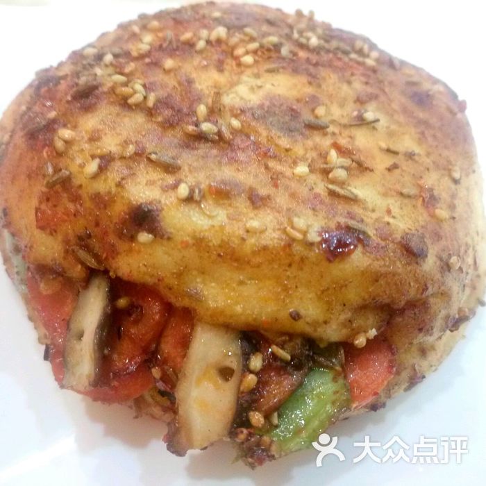 小饼夹串羊肉小饼图片-北京小吃快餐-大众点评网