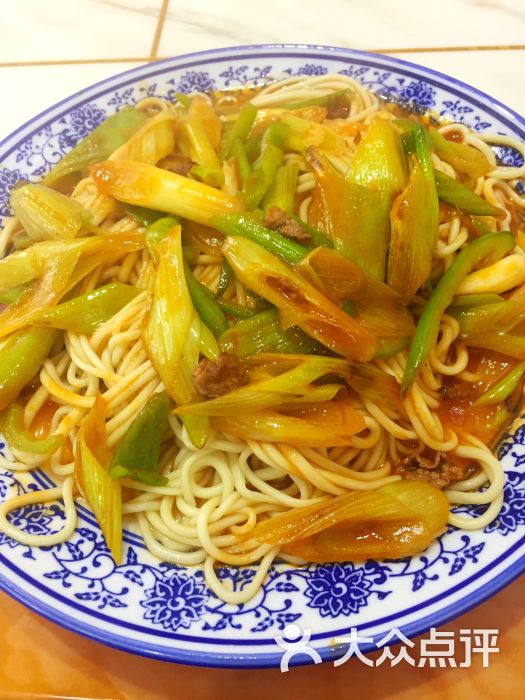 葱爆牛肉盖面