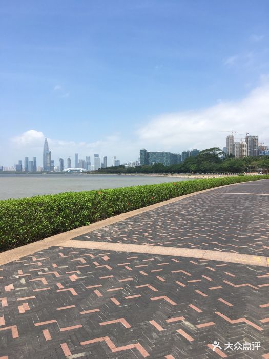 地铁九号线深圳弯公园站下车,靠近欢乐海岸.