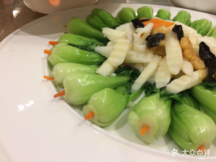 嘉运国际大酒店山药炒青菜图片