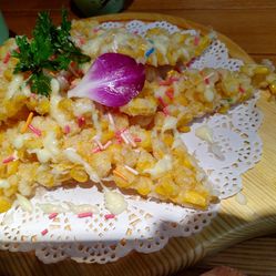 蜀香格格(永旺店)的披萨玉米烙好不好吃?用户