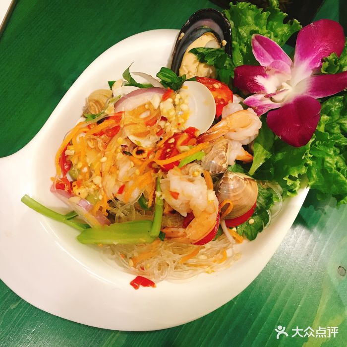 ros niyom泰色暹香泰国料理-海鲜青木瓜沙拉-菜-海鲜