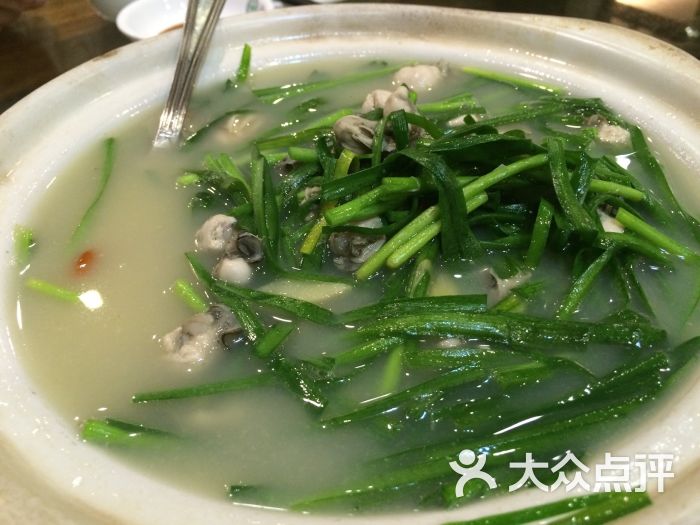蚝仔韭菜煲