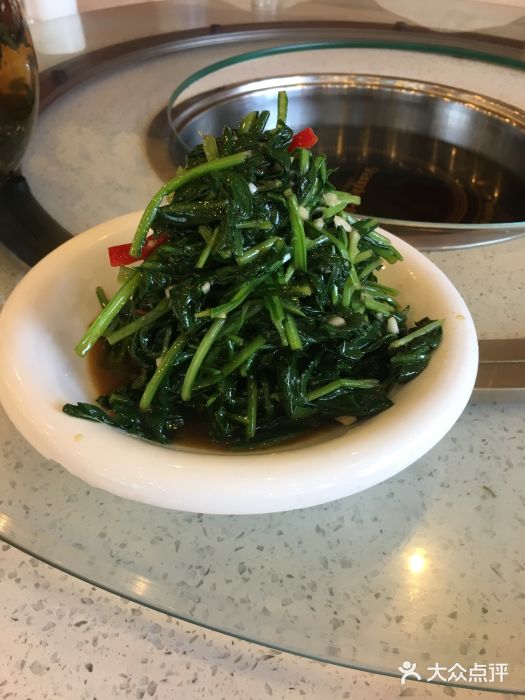 迎宾楼(解放西街店-炝拌板蓝根图片-银川美食-大众点评网