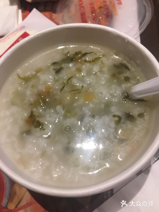 肯德基(颐园店)雪菜笋丁鸡肉粥图片