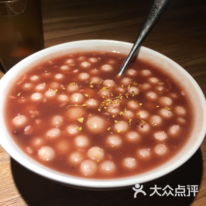 红豆沙酒酿圆子羹