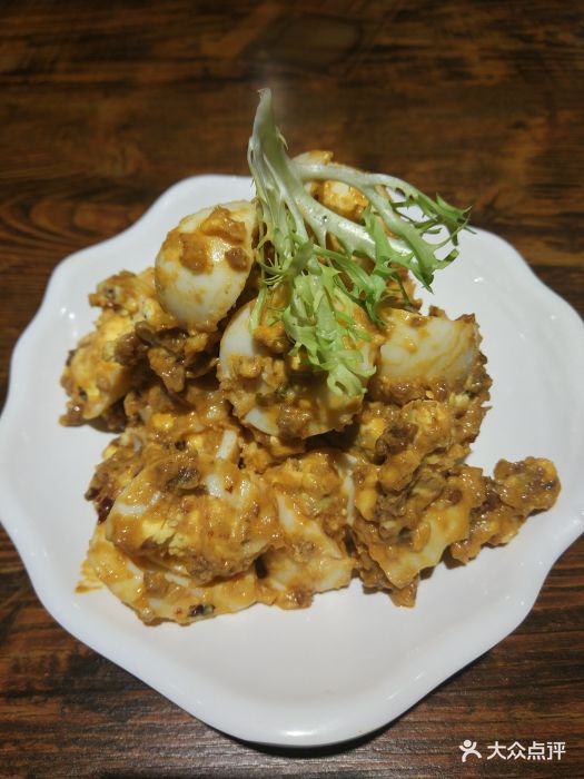 蒜泥肉末拌鸡蛋