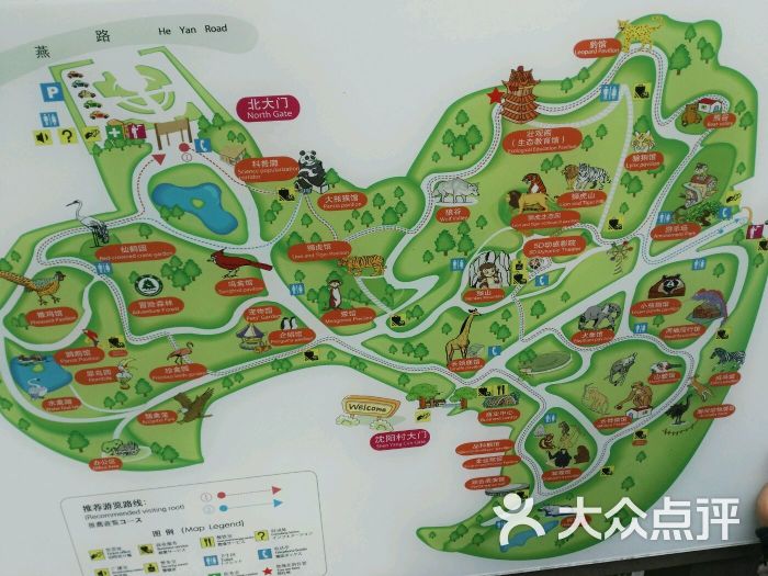 红山森林动物园路线图分享展示