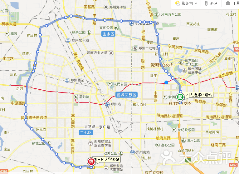 公交车(b3路)-线路图图片-郑州生活服务-大众点评网