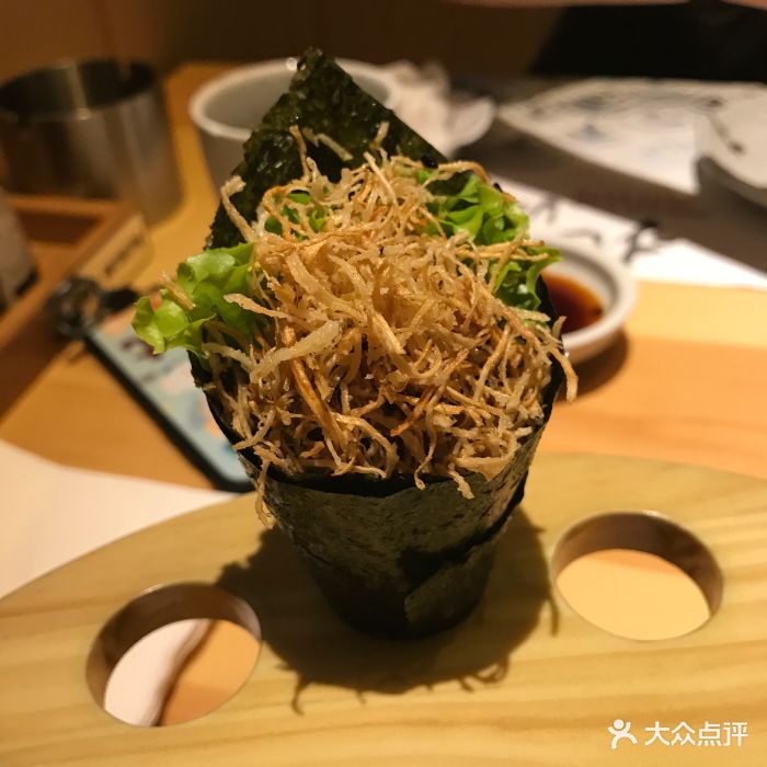 北海海鲜料理牛蒡手卷图片