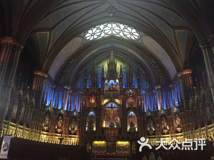 notre-dame basilica-教堂内景特写图片-蒙特娄景点-大众点评网