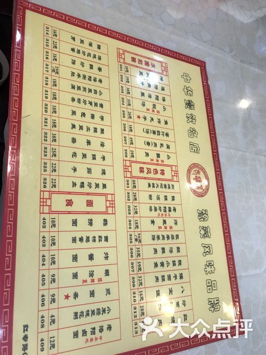 老洛阳面馆(红专路店)菜单图片 - 第1张