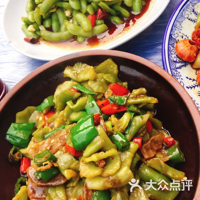 翠翠家常菜馆青番茄炒肉图片-北京湖北菜/家常菜-大众点评网