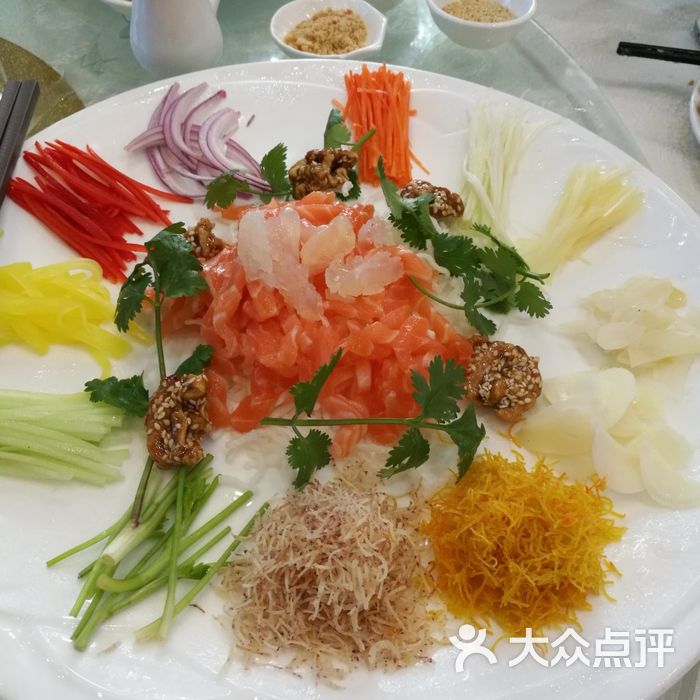 锦和味稻中菜风生水起三文鱼图片-北京粤菜馆-大众