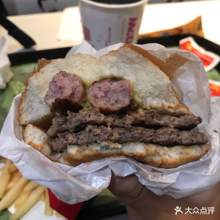 不素之霸双层牛堡套餐